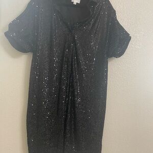 Everly Chic Black Sequin Dress